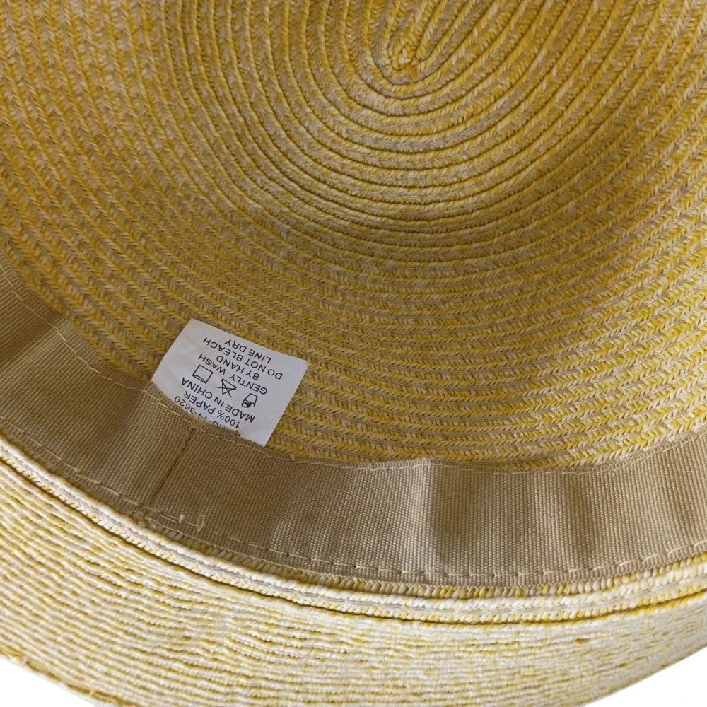 Womens‎ Wide Brim Floppy Straw Sun Hat Tan Paper Braid Buckle Band Summer Beach
